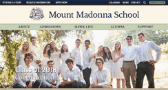 Desktop Screenshot of mountmadonnaschool.org