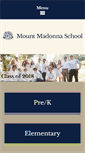 Mobile Screenshot of mountmadonnaschool.org