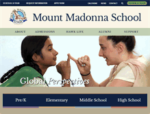 Tablet Screenshot of mountmadonnaschool.org
